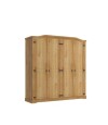 Ropero Curvo 4 Puertas Linea Mexicana Natural