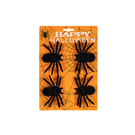 Arañas trepadoras Halloween decorativas Negro
