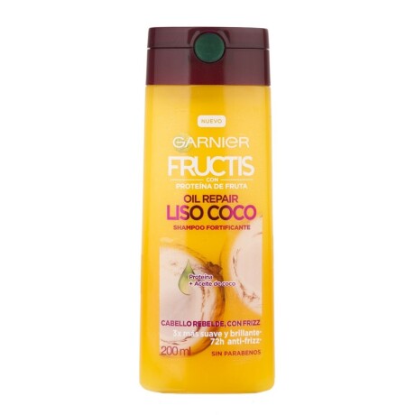 GARNIER FRUCTIS SHAMPOO LISO COCO 200ml GARNIER FRUCTIS SHAMPOO LISO COCO 200ml