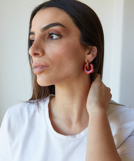 AROS FLOWER ROJO