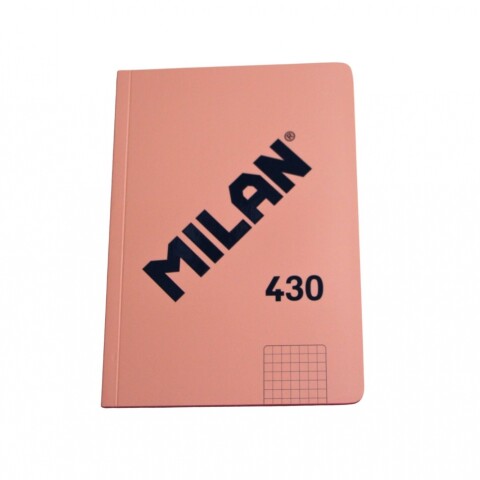 CUADERNO MILAN TAMAÑO A5 CUADRICULADO DE 48 HOJAS COLOR ROSADO CUADERNO MILAN TAMAÑO A5 CUADRICULADO DE 48 HOJAS COLOR ROSADO