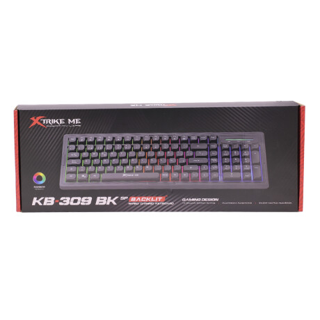 TECLADO XTRIKE ME KB-309 BK SP RGB GAMER NEG NEGRO