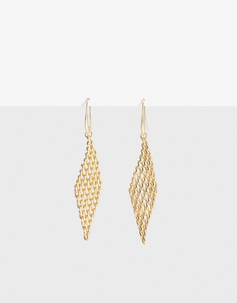 Aros Colgantes Rombo Cadena 