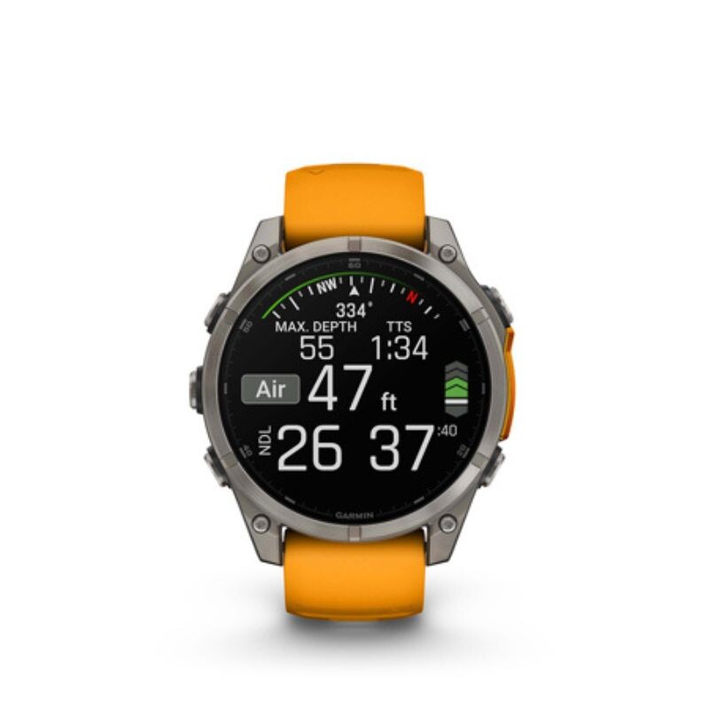 Reloj Garmin Fenix 8 47mm Amoled Sapphire Orange 010-02904-10 Reloj Garmin Fenix 8 47mm Amoled Sapphire Orange 010-02904-10