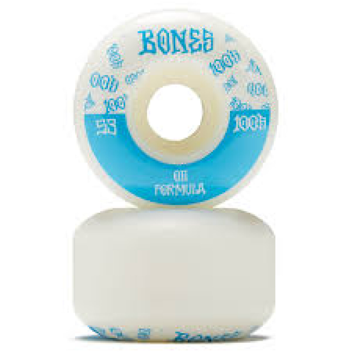 Bones 100's #3 53mm White 