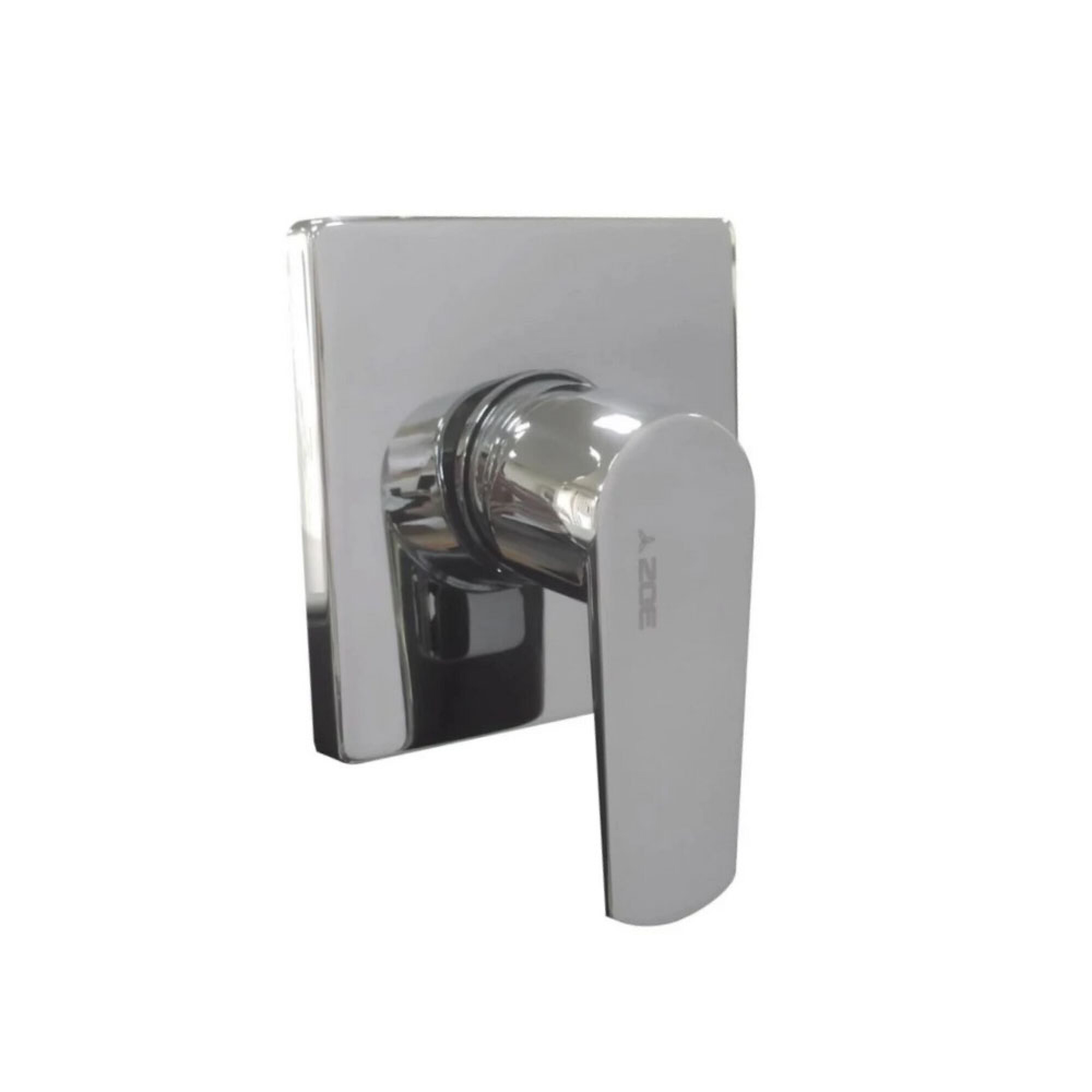 Griferia de Ducha Empotrada Monocomando Sin Transferencia y Roseta Cromada Linea Alba Bagno Company