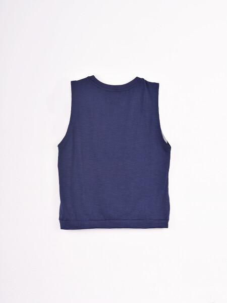 MUSCULOSA ITEMS AZUL OSCURO