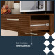 Cocina Compacta FERRARA 6 Puertas 2 Cajones Color Nogal Blanco Roto con Láminas Cocina Compacta FERRARA 6 Puertas 2 Cajones Color Nogal Blanco Roto con Láminas