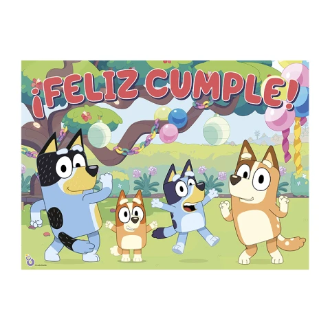 Cotillón Afiche Bluey 53 x 39 cm U