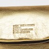 Bandolera Soft en cuero graneado metalizado Oro Niquel