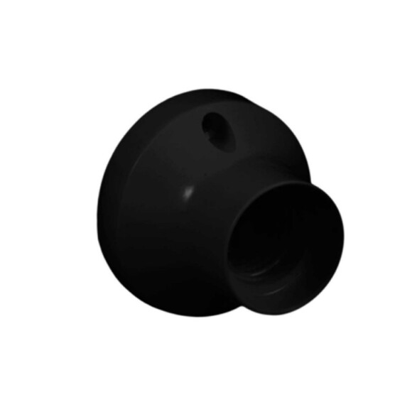 Receptáculo recto rosca Edison E27 negro - Molveno M31316