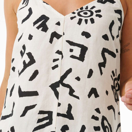 Vestido Rip Curl The Search Mini Dress Blanco Negro