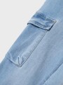 Jean Cargo Ben Medium Blue Denim