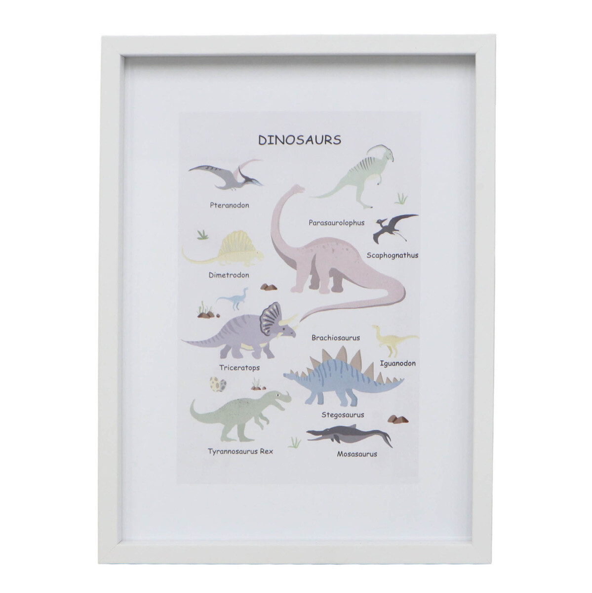 CUADRO - DINO II, 30X40, MULTICOLOR PAPEL WZ221521A 