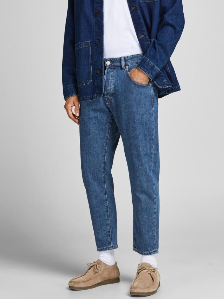 Jeans Cropped Fit "frank" - Blue Denim 