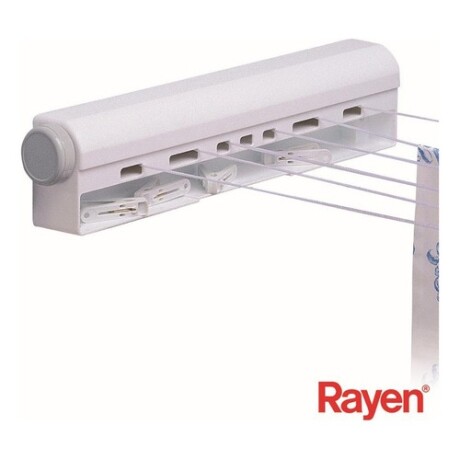 Tendedero de pared extensible 6 cuerdas 22m Rayen Tendedero de pared extensible 6 cuerdas 22m Rayen