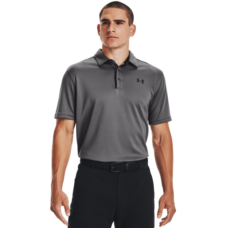 Tech Polo-RED GRY-040