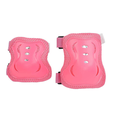 Set Protecciones 2 Rodillera +2 Codera +2 Muñequera Rosa