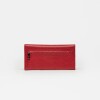Billetera Luisa en cuero graneado Rojo