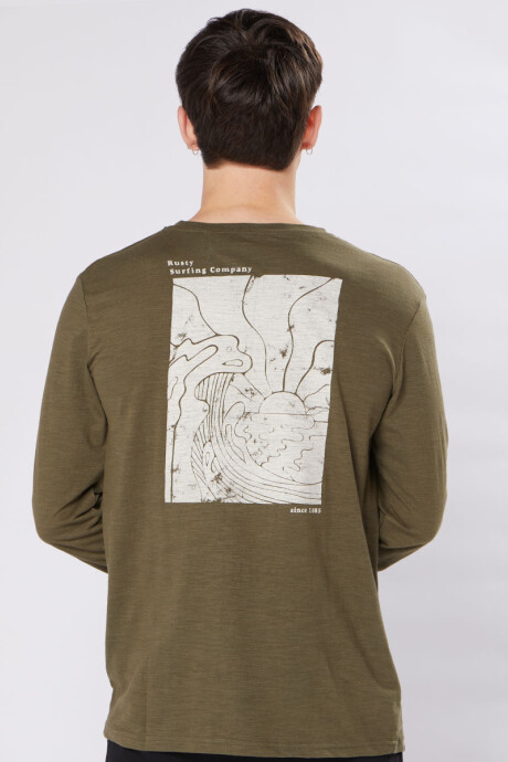 T-SHIRT ML RICKY RUSTY Militar