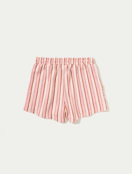 SHORT CON BOLSILLOS ROSADO