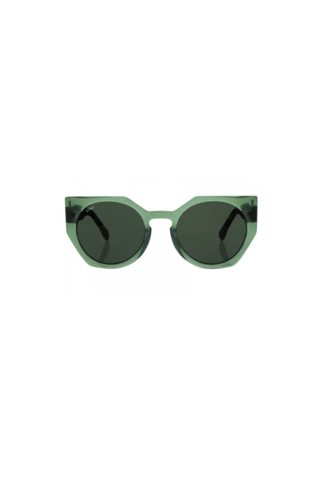 Lentes Tiwi Venus Crystal  Green-beige Top Line With Green Gradient Lenses