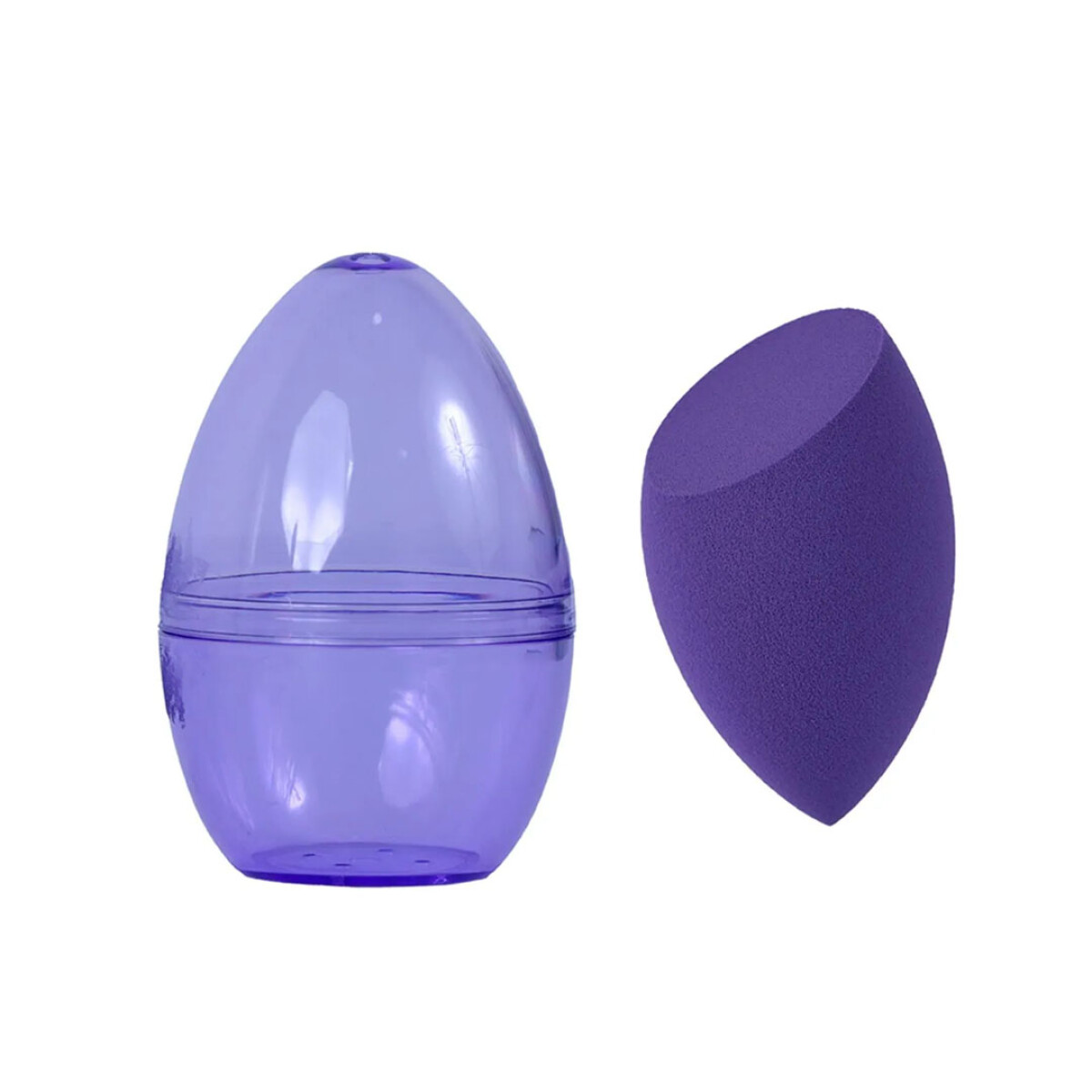 Esponja con estuche - violeta 