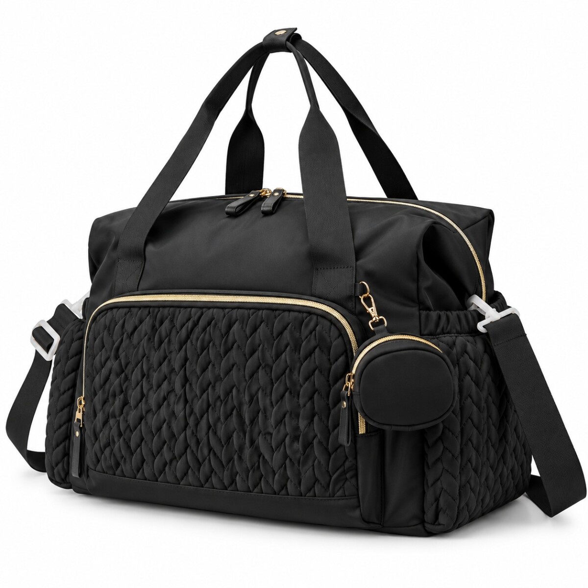 Bolso maternal XL ASH - negro 