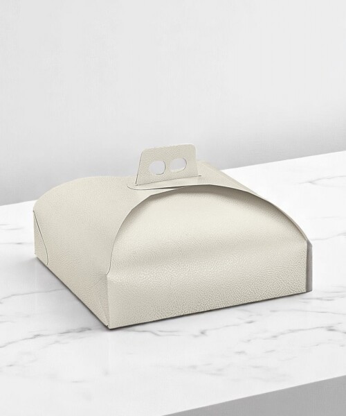 Caja torta 50x50x07 cm. - PELLE BIANCO Caja torta 50x50x07 cm. - PELLE BIANCO