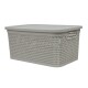 Caja simil ratán 7,5 lts CAPPUCCINO