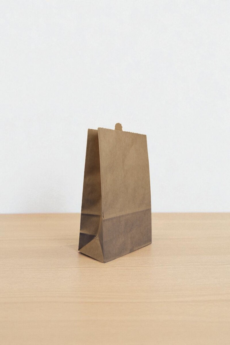 Bolsa sin asa 16x9x25 cm Kraft - MADERA 