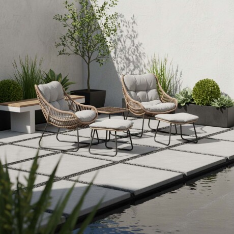 SET DE EXTERIOR RATTAN-SINTETICO-Y-ACERO NATURAL-BEIGE MALDIVA