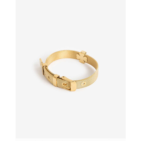 Pulseras Flexibles Metal Dorado