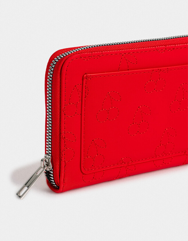 Ficheros Estampados Billetera Fichero Cherry - Rojo Oscuro