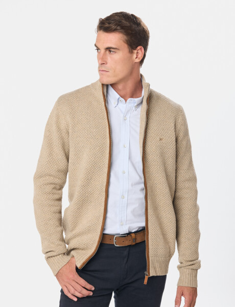 CAMPERA TEJIDO GRUESO Beige