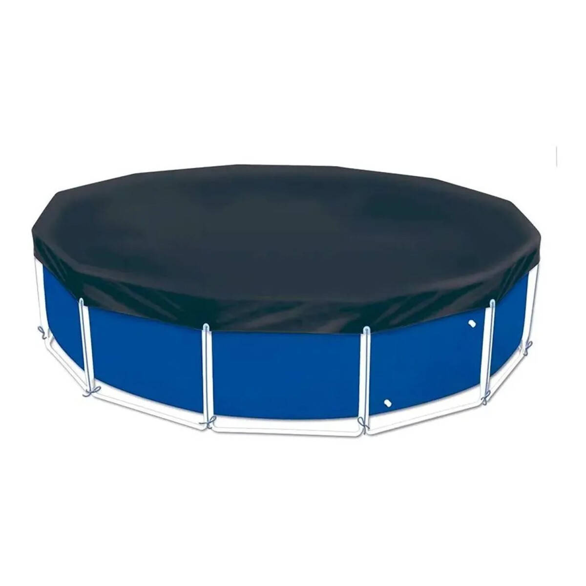Cobertor Para Piscina Circular 4500L Diám 3.33M de PVC Mor - Azul 