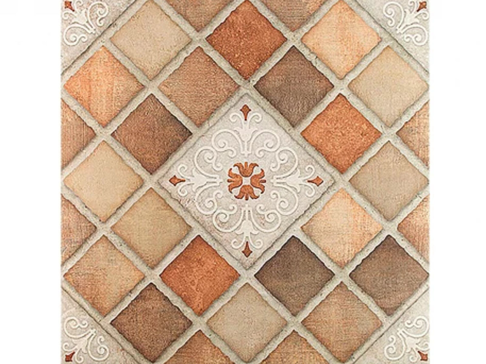 Cerámica Beige Rústica Antideslizante 57X57Cm Piso Pared 
