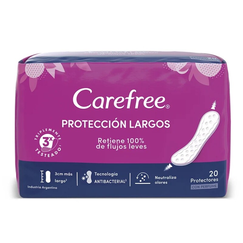Protectores Diarios Protección Carefree 20 Uni Protectores Diarios Protección Carefree 20 Uni