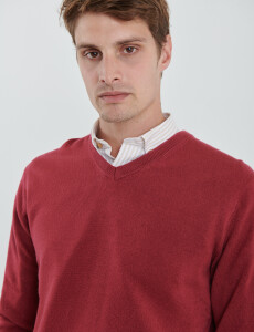 470313 SWEATER V HARRINGTON URBAN Bordo