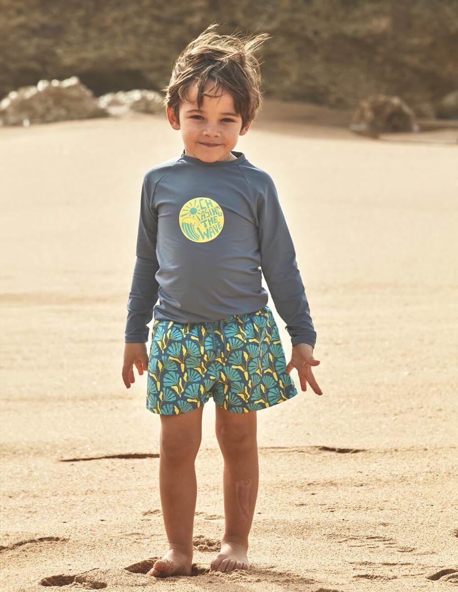 Camiseta Proteccion Waves - Azul 