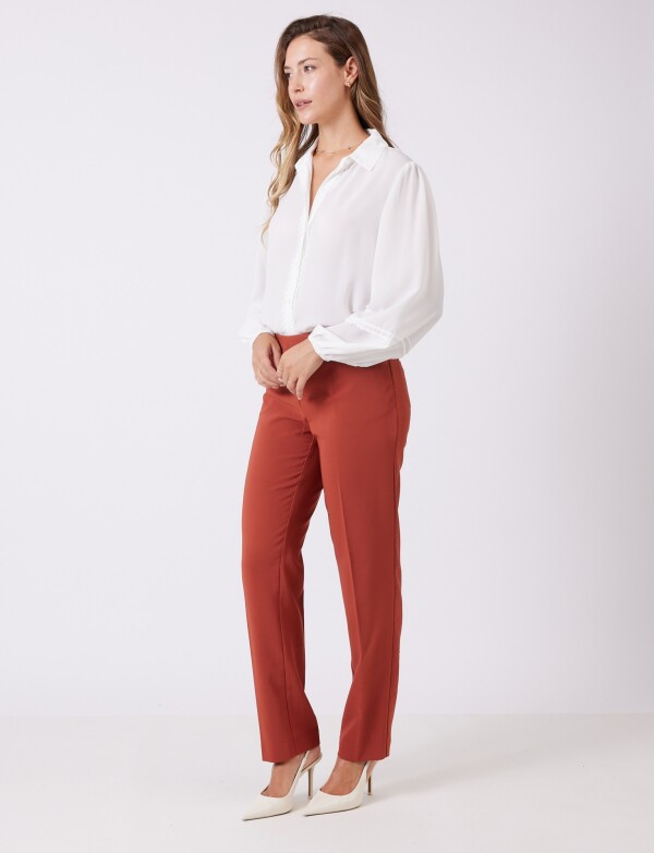 Pantalon Sastrero Slim TERRACOTA