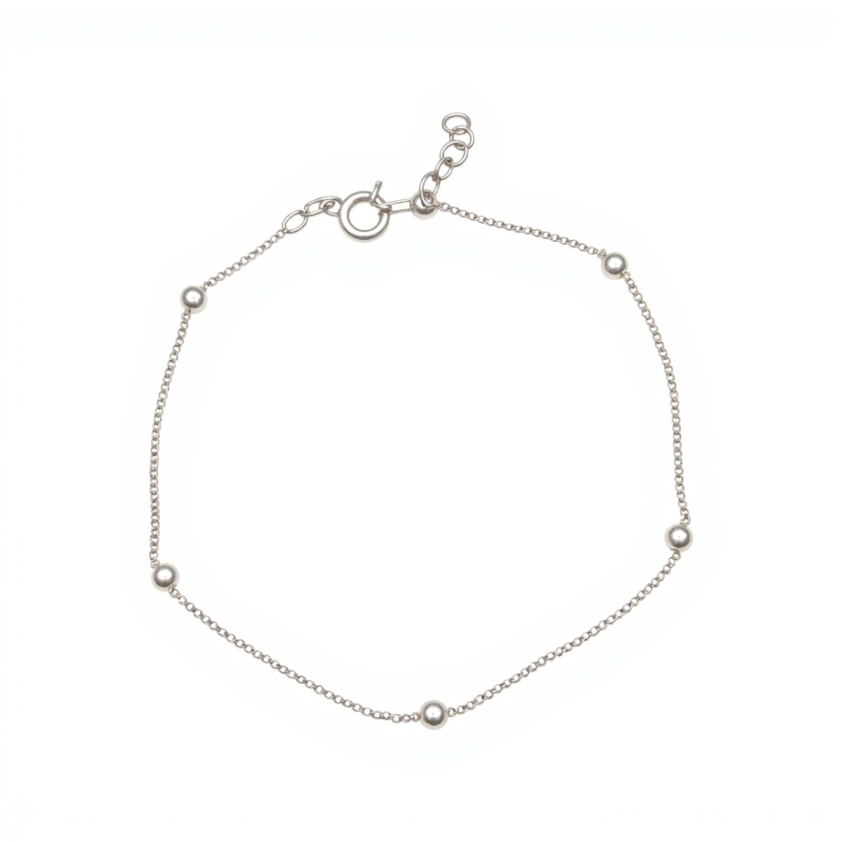 Pulsera Bolitas-Plata 925-Sin Piedra-PU3682 - sinpiedra 