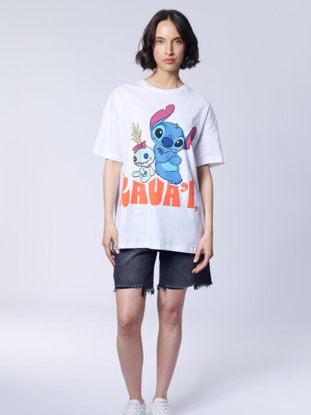 Remera manga corta Stitch
