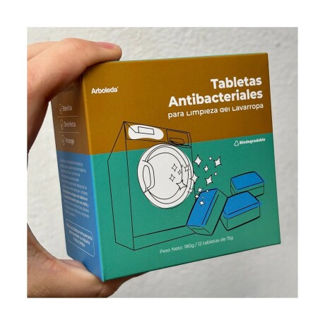 12 TABLETAS ARBOLEDA ANTIBACTERIAL PARA LIMPIEZA LAVARROPA 15G 001