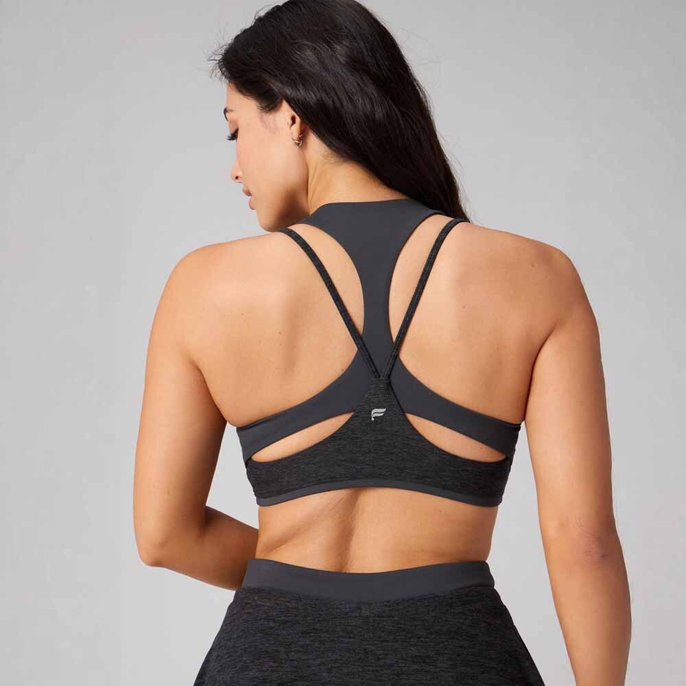 Bra Heatherflex Principal Low Impact Bra Mujer Black Heather/midnight