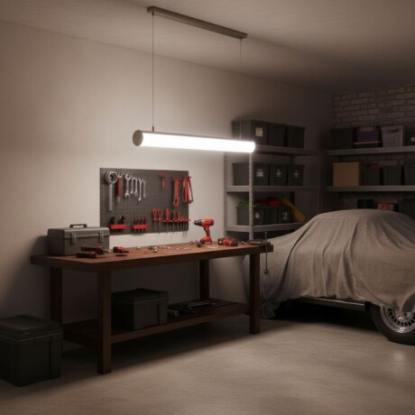 LUMINARIA LINEAL HANNOVER DE SUSPENDER O ADOSAR 36W LED INTEGRADO - 120CM Luminaria Lineal Hannover 36W 120CM Luz Neutra