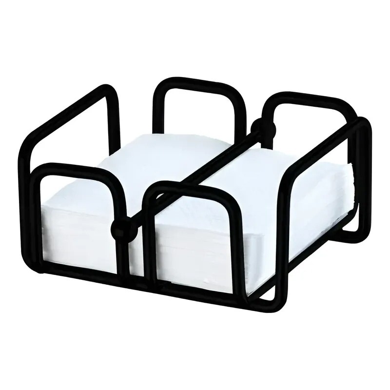 Servilletero chico en acero al carbono negro Servilletero chico en acero al carbono negro