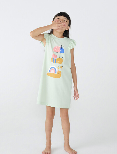 CAMIZÓN INFANTIL CON ESTAMPA VERDE