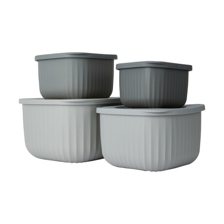 SET 4 TUPPERS 43268993 GRIS POLIPROPILENO 43268993