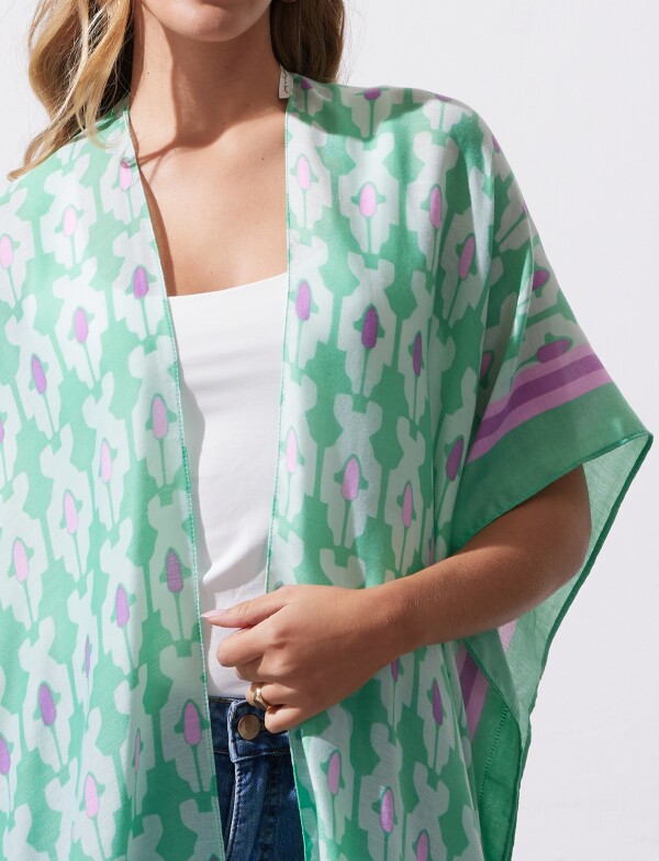 Kimono Printed VERDE/MULTI